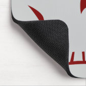 Zombie-langes Gesicht Mousepad (Ecke)