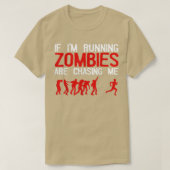 Zombie läuft Design für Männer Halloween Funn Frau T-Shirt (Design vorne)
