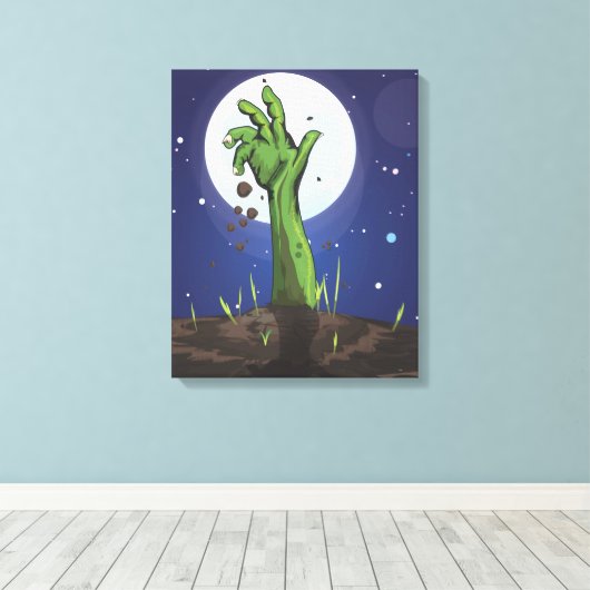 Zombie Leinwanddruck (Insitu (Holzboden))