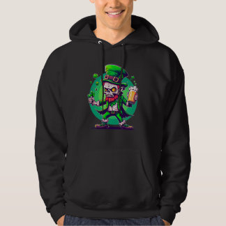 Zombie Leprechaun Irish St Paddy's Beer 1 Hoodie