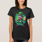 Zombie Leprechaun Irish St Paddy's Beer 1 T-Shirt (Vorderseite)