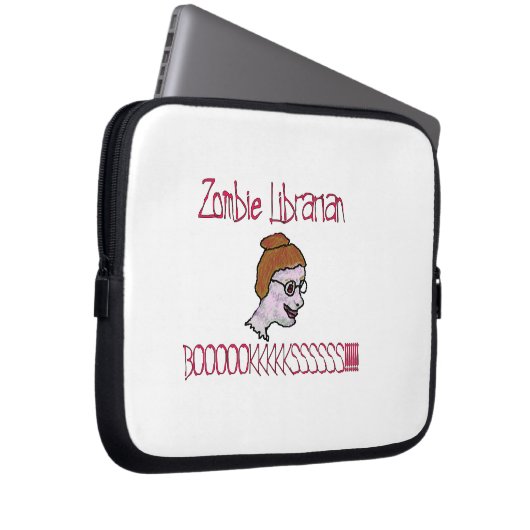 Zombie Librarian Laptopschutzhülle (Vorne Rechts)