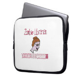 Zombie Librarian Laptopschutzhülle (Vorderseite Links)