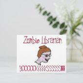 Zombie Librarian Postkarte (Stehend Vorderseite)