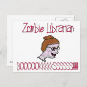 Zombie Librarian Postkarte (Vorne/Hinten)