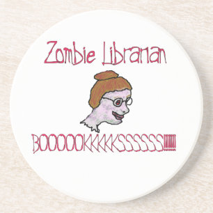 Zombie Librarian Sandstein Untersetzer