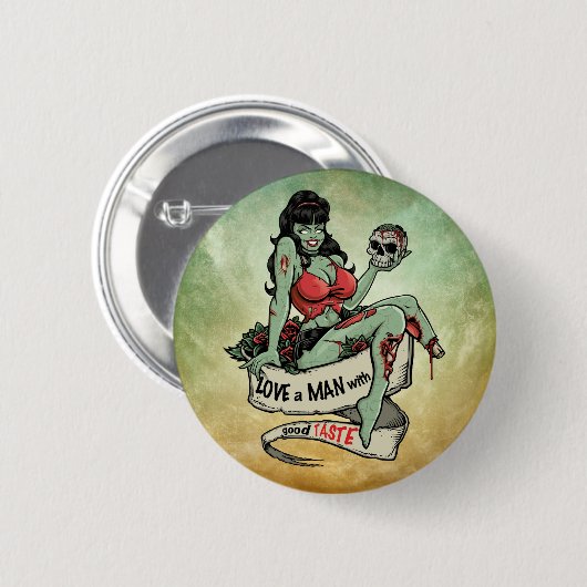 Zombie-Liebe Button (Vorne & Hinten)