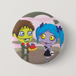 Zombie-Liebe Button