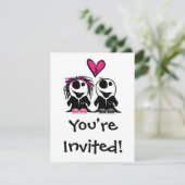 ZOMBIE-LIEBE EINLADUNG (Stehend Vorderseite)