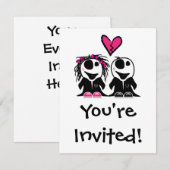 ZOMBIE-LIEBE EINLADUNG (Vorne/Hinten)