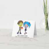 Zombie-Liebe Feiertagskarte (Rückseite)