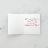 Zombie-Liebe Feiertagskarte (Innenseite)