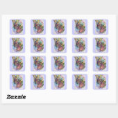 Zombie Liebe Gedicht Custom Label Stickers (Blatt)
