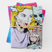 Zombie-Liebe Geschenkpapier Set (Beispiel)