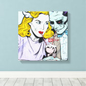 Zombie-Liebe Leinwanddruck (Insitu (Holzboden))