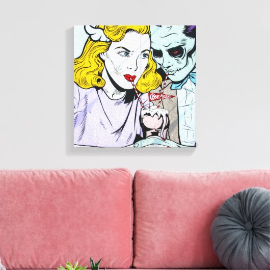 Zombie-Liebe Leinwanddruck (Insitu (Wohnzimmer))