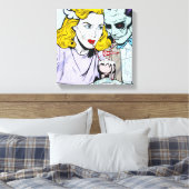 Zombie-Liebe Leinwanddruck (Insitu (Schlafzimmer))
