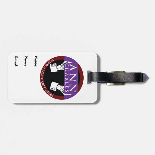 Zombie-Liebe-Mädchen durch Ann Charles Gepäckanhänger (Rückseite horizontal)