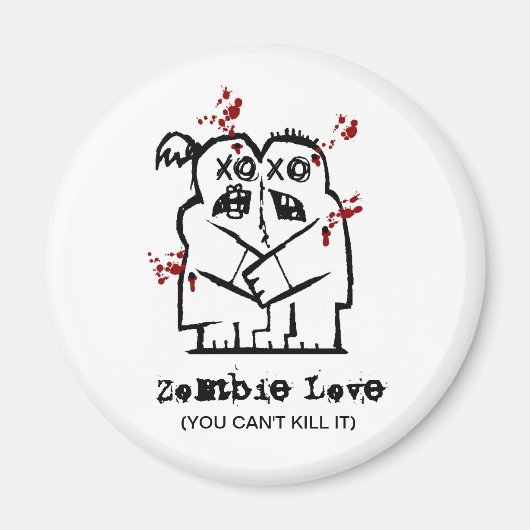 Zombie Liebe Magnet (Vorne)