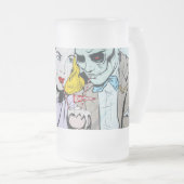 Zombie-Liebe Mattglas Bierglas (VorderseiteRechts)