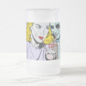 Zombie-Liebe Mattglas Bierglas (Mittel)