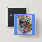 Zombie Liebe Pendant Custom Buttons oder Buttons (Vorne & Hinten)