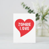 Zombie-Liebe Postkarte (Stehend Vorderseite)