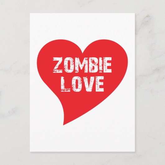 Zombie-Liebe Postkarte (Vorderseite)