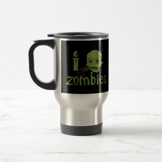 Zombie-Liebe Reisebecher (Links)