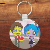 Zombie-Liebe Schlüsselanhänger (Vorderseite)