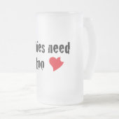 Zombie Liebe Stein Mattglas Bierglas (VorderseiteRechts)