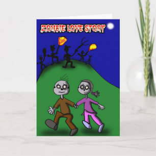 Zombie Liebe Story Card Feiertagskarte