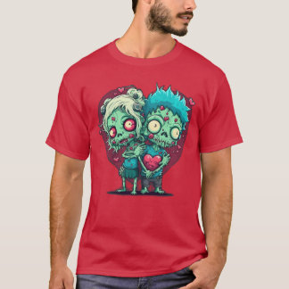 Zombie-Liebe-Valentinstag-Horror-Monster-Halloween T-Shirt