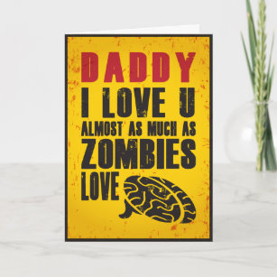 Zombie Liebe Vatertagskarte Karte