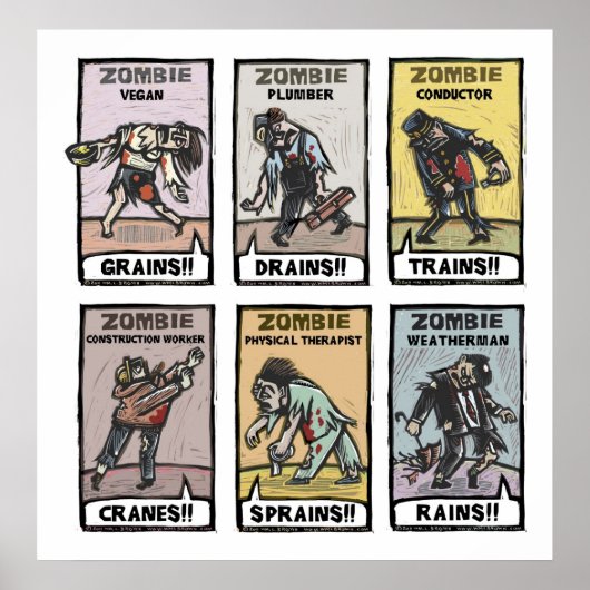 Zombie Lifestyles - Poster (Vorne)