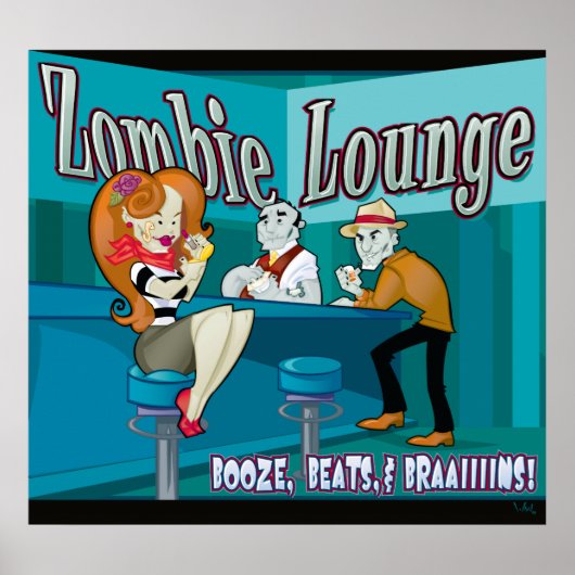 Zombie Lounge Poster (Vorne)