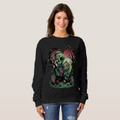 Zombie Love Valentine Horror Monster Halloween Got Sweatshirt (Vorne ganz)