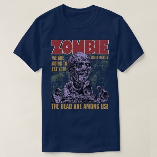 Zombie Lucio Fulci Horror T-Shirt (Design vorne)