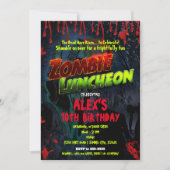 Zombie Luncheon Halloween-Party Einladung (Vorderseite)