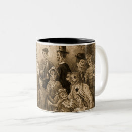 Zombie-Lunchparty der Bootsgesellschaft-Wraparound Zweifarbige Tasse