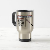 ZOMBIE-MACHETEN-REISE-TASSE REISEBECHER (Vorderseite Links)