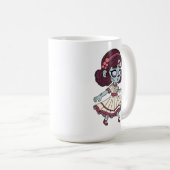 Zombie-Mädchen aus den 1930ern Kaffeetasse (VorderseiteRechts)