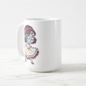 Zombie-Mädchen aus den 1930ern Kaffeetasse (Vorderseite Links)