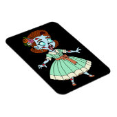 Zombie-Mädchen aus den 1950ern Magnet (Rechte Seite)