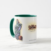 Zombie-Mädchen-Button Jahrestag Halloween-Kunst Tasse (Vorderseite Links)