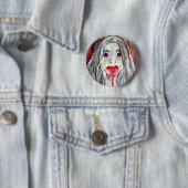 Zombie-Mädchen-Button-Knopf Button (Beispiel)