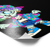 Zombie-Mädchen der 90er Fotodruck (Ecke)