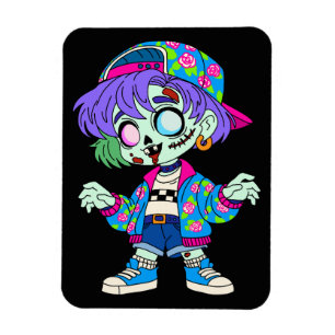 Zombie-Mädchen der 90er Magnet
