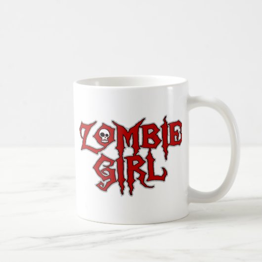 Zombie-Mädchen Kaffeetasse (Rechts)