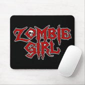 Zombie-Mädchen Mousepad (Mit Mouse)